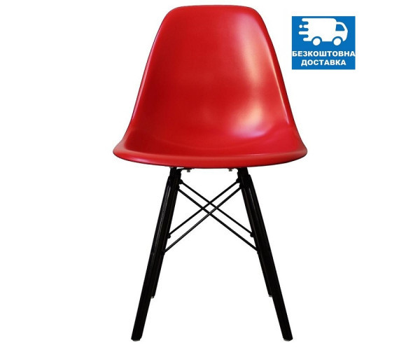 Стілець Тауер Вуд пластиковий червоний колір Дніпро - зображення 1
