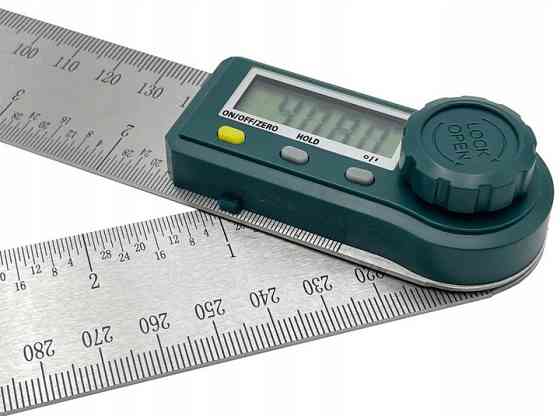 Электронный угломер с линейкой 200 мм PROTESTER 5423-200 Харків