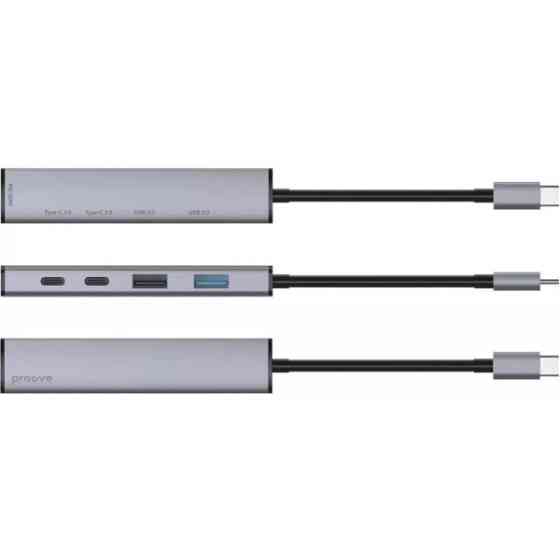 USB HUB Proove Arc Link 5 in 1 (2*USB3.0 + 3*Type-C3.0) Silver (HBAL00222024) Харків