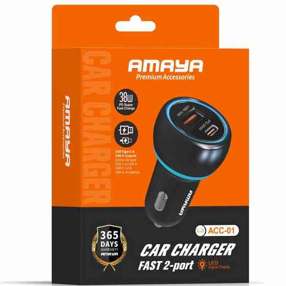 АЗУ Amaya ACC-01 PD20W+QC3.0 total 38W (1USB-A/1C) Херсон