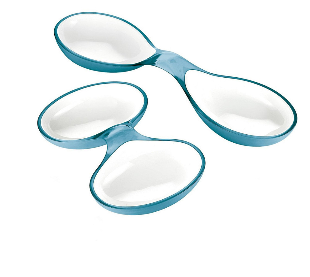 Набір страв для аппетайзеров Guzzini 23650081 2 шт блакитні Київ - зображення 1