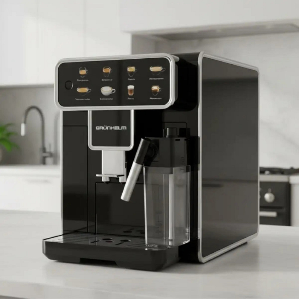 Кофемашина автоматическая Grunhelm GACM01 15 Бар черная Киев - изображение 1