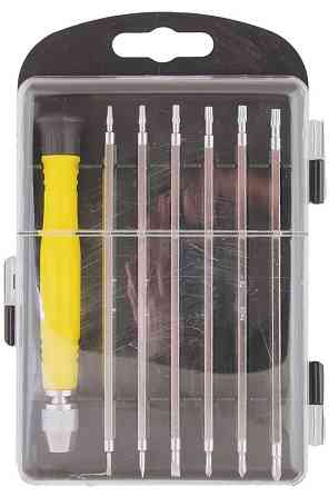 Насадки отверточные MASTERTOOL прецизионные двусторонние с держателем набор 7 шт 40-0164 Харків