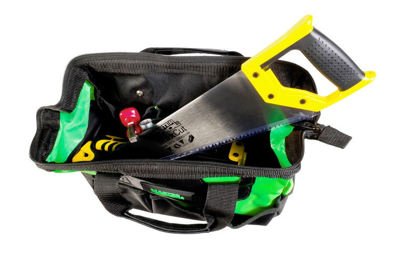 Сумка для инструментов MASTERTOOL 360х210х260 мм 8 карманов пластиковое дно 1680 DEN 79-1914 Харьков - изображение 8