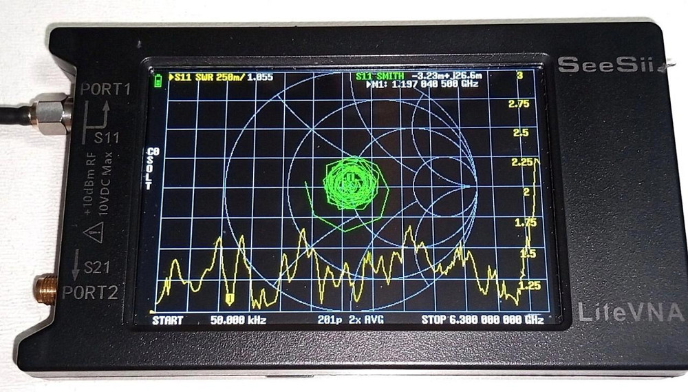 Антенна логопериодическая 50KHz-6GHz 7dB 50W SL10 mini, SMA-female + переходник. Смотрите графики КС Днепр - изображение 3