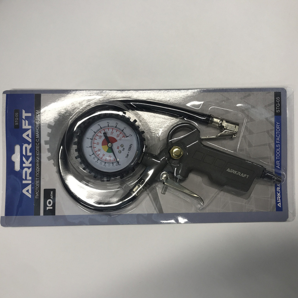 Пистолет для подкачки шин с манометром AIRKRAFT STG-05 Харків - зображення 3