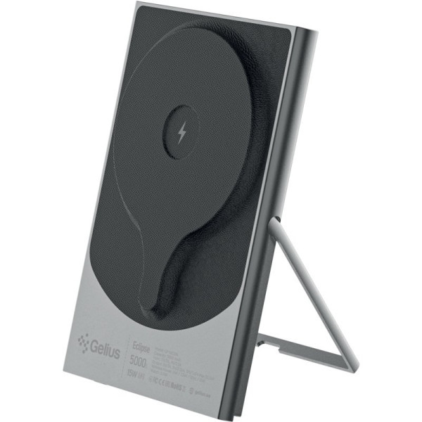 Power Bank Gelius Eclipse Magnetic Wireless Charge GP-WC014 5000mAh 15W Black (Код товару:41962) Харків - зображення 1