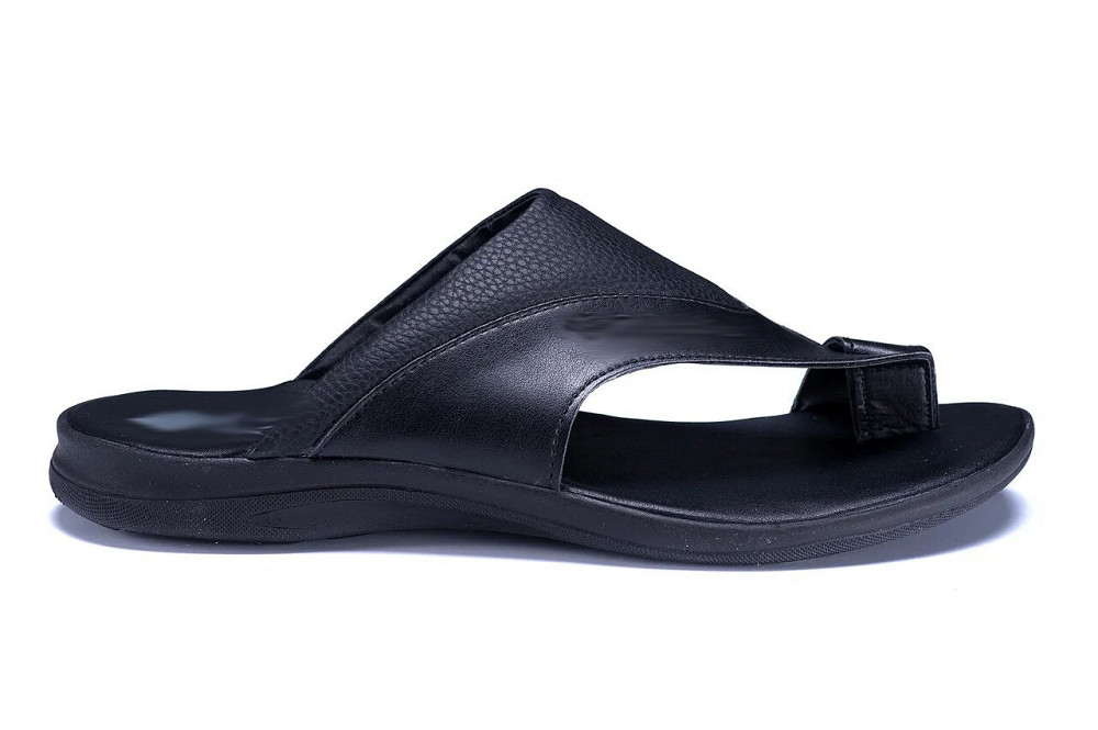 Мужские кожаные  летние шлепанцы-сланцы Київ - зображення 2