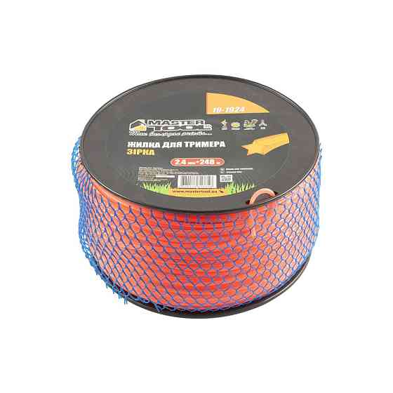 Леска для триммера MASTERTOOL ЗВЕЗДА 2,40 мм 248 м катушка 19-1924 Харків