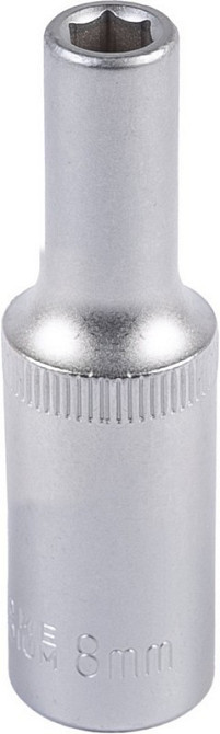 Головка торцевая 6-гранная удлиненная MASTERTOOL ½" 8 мм L 78 мм CrV 78-0508 Харків - зображення 1