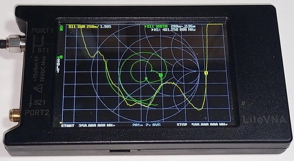 Антенна 390-485 МГц, до 50 Вт 10 дБ YP394810, кабель 1,2 м с UHF-male разъемом. Смотрите график КСВ Дніпро - зображення 6