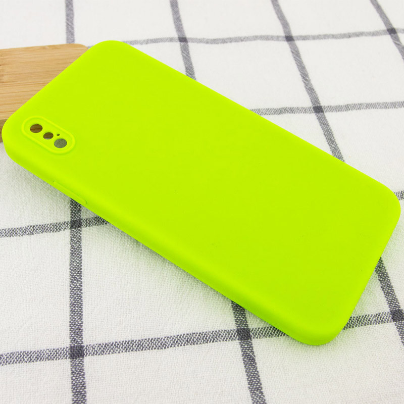 Чехол Silicone Case Square Full Camera Protective (AA) NOLOGO для Apple iPhone X / XS (5.8") Херсон - зображення 2