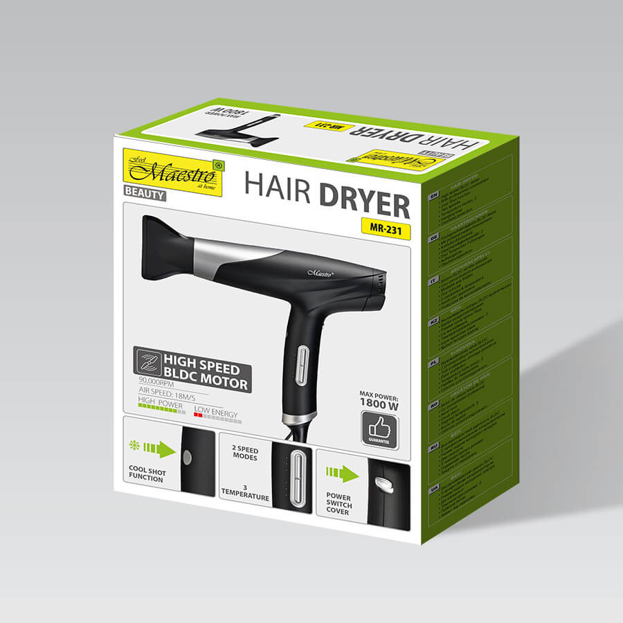 Фен Maestro MR-231 1800 Вт черный Київ - зображення 5