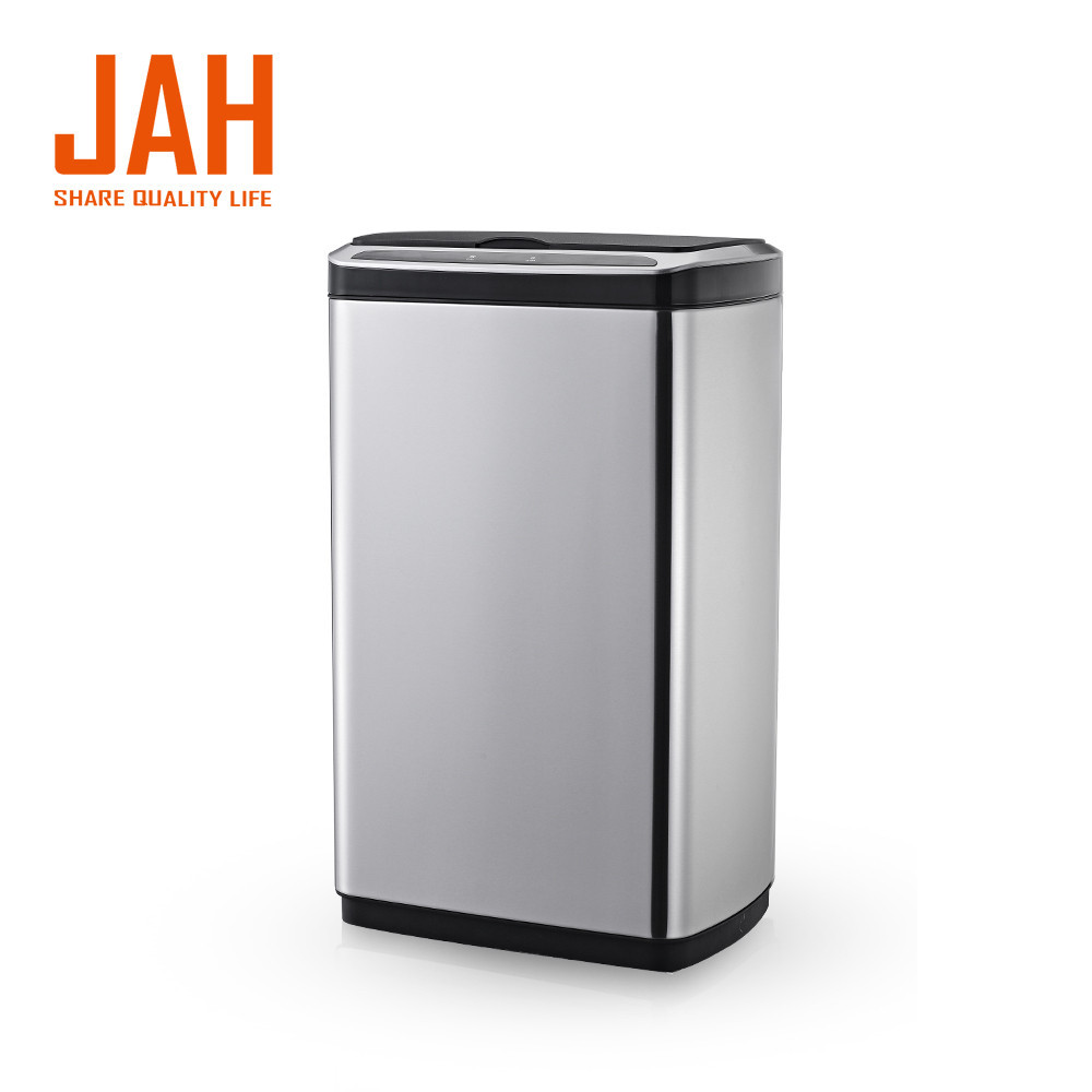 Сенсорное мусорное ведро JAH 30 л прямоугольное с внутренним ведром серебряный металлик Київ - зображення 10