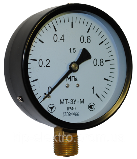 Манометр МТ-3У-М от 0 до 1 МПа (10 кгс/см2) - аналог МП3-У, ДМ 05100, МТП-100, ОБМ1-100, ДМ 05-МП-3У Київ - зображення 1