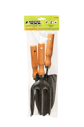 Набор садового инструмента MASTERTOOL Garden WOOD 3 шт 14-6099 Харків - зображення 3