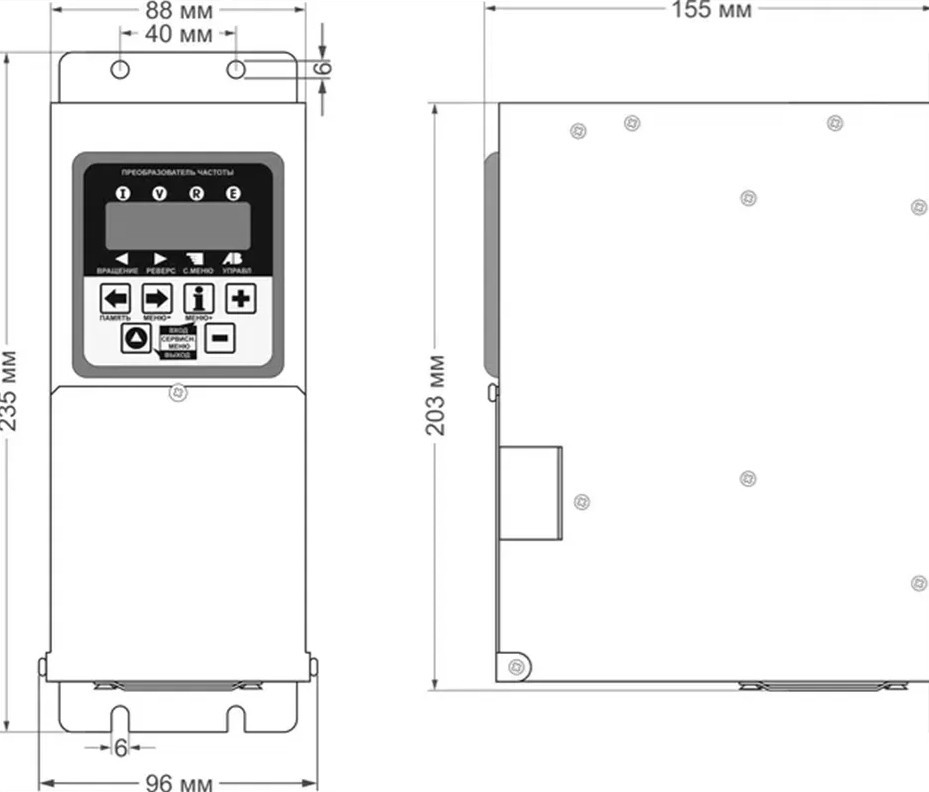 Преобразователь частоты CFM210 - 0.4кВт 36В Днепр - изображение 5