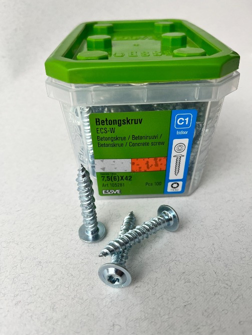 ESSVE 105281 шуруп по бетону 7.5(6)х42 WAF TX30 цинк, (100 шт. ) Хмельницький - зображення 9