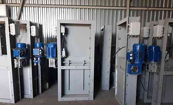 Задвижка реечная с электроприводом  600*600  0,37 кВт  шибер нории , шиберный затвор Киев