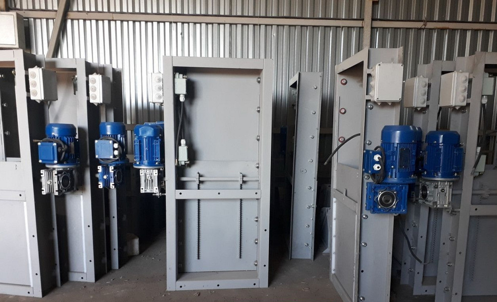 Задвижка реечная с электроприводом  600*600  0,37 кВт  шибер нории , шиберный затвор Київ - зображення 5