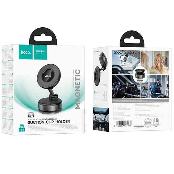 Автодержатель Hoco H86 Dragon manual suction cup magnetic (universal) Херсон