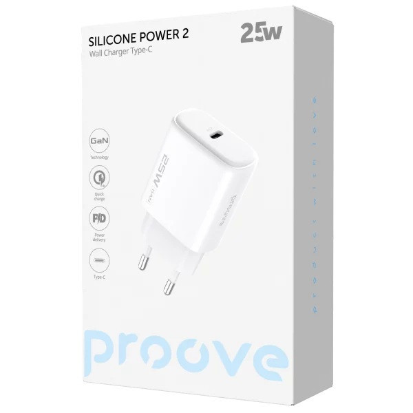 МЗП Proove Silicone Power 2 25W Type-C White (WCSP25010002) (Код товару:42145) Харків - зображення 4