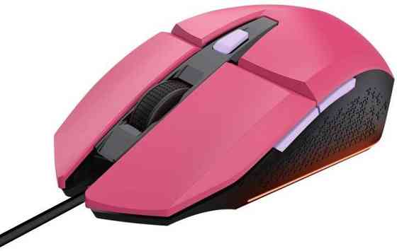Мышь компьютерная проводная Trust GXT 109 Felox RGB Pink 25068_TRUST розовая Киев