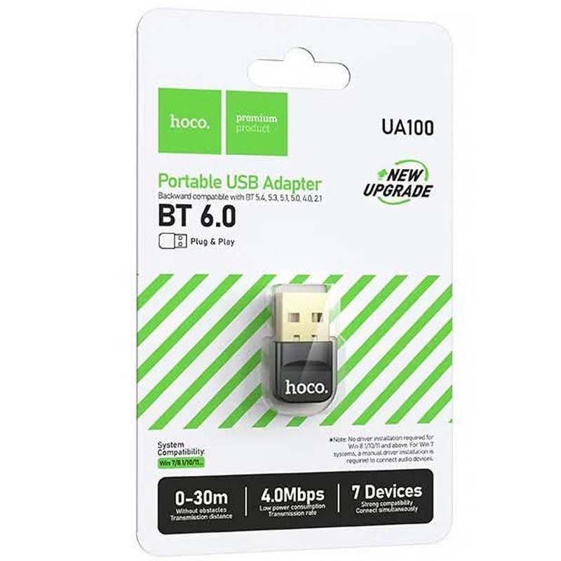 Bluetooth адаптер Hoco UA100 BT6.0 Херсон - зображення 3