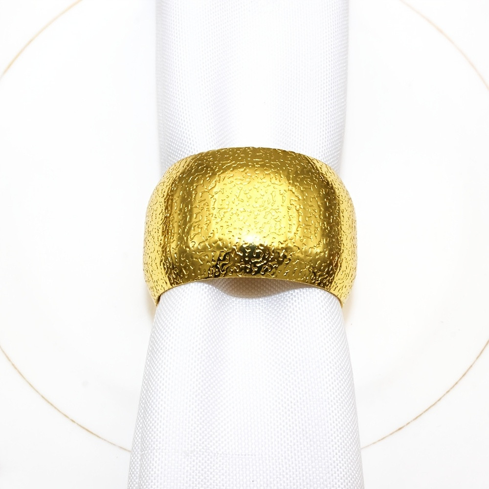 Набор колец для салфеток Leeseph Gold 6 шт Mv077 Одеса - зображення 3