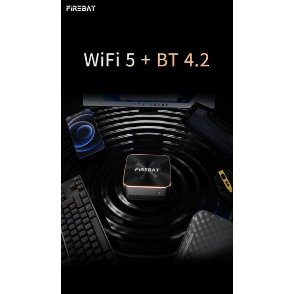 Міні-комп'ютер Firebat T8 Plus 8/256GB n100 Black (Код товару:40008) Харьков - изображение 3