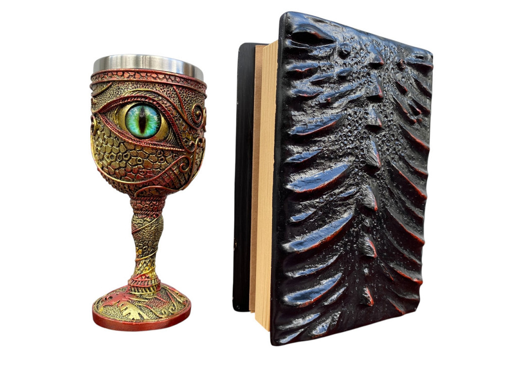 Подарочный набор Бокал 3 Глаз Зеленый и Блокнот 3 «Око Пламинного Дракона» Київ - зображення 4