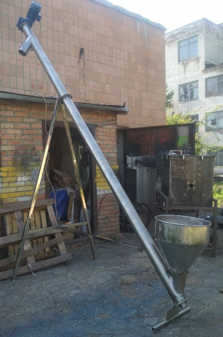Трубчатый винтовой конвейер, транспортер для ягод D250 L4000 Луцьк - зображення 1