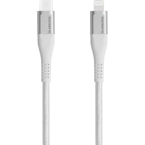 Glasscove USB кабель BRAID2 Type-C to Lightning 30W 1.2m White (GBCL13WH) Харьков - изображение 2