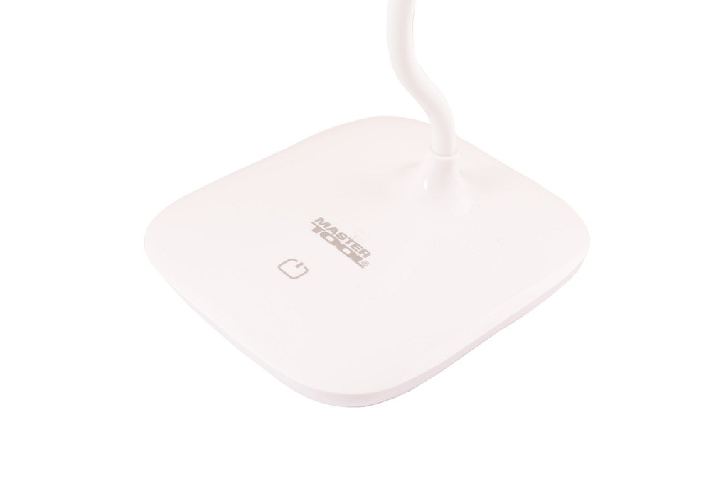 Лампа настольная гибкая MASTERTOOL сенсорный включатель 3 режима 125х100х350 мм COB LED USB/3xAA ABS Харків - зображення 4