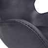Крісло Егг екошкіра чорна Дніпро