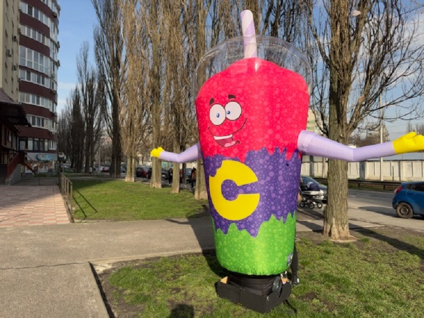 Надувной стакан реклама Київ - зображення 3