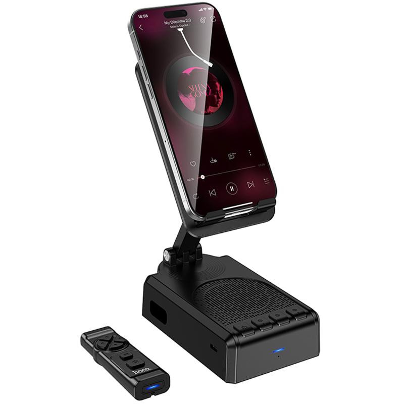 Bluetooth Колонка Hoco HC45 Wave с подставкой для телефона и пультом управления Херсон - зображення 2