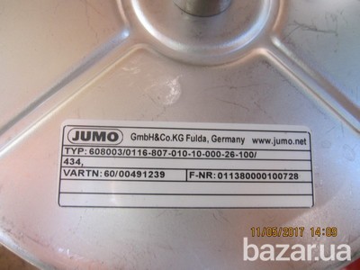 Термометр стрелочный биметаллический JUMO тип 60.8003 Суми - зображення 2