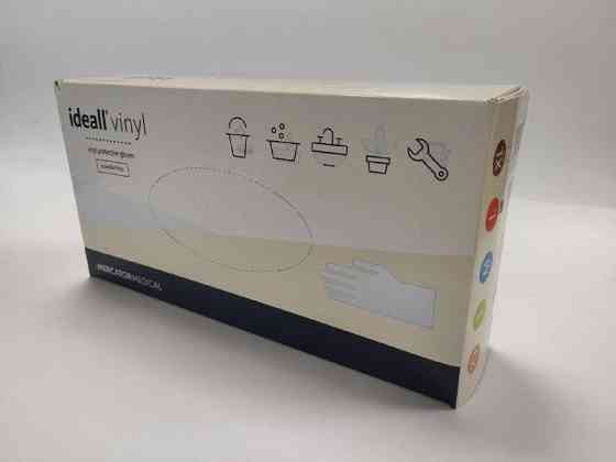 Перчатки защитные виниловые размер M / 100 шт Київ