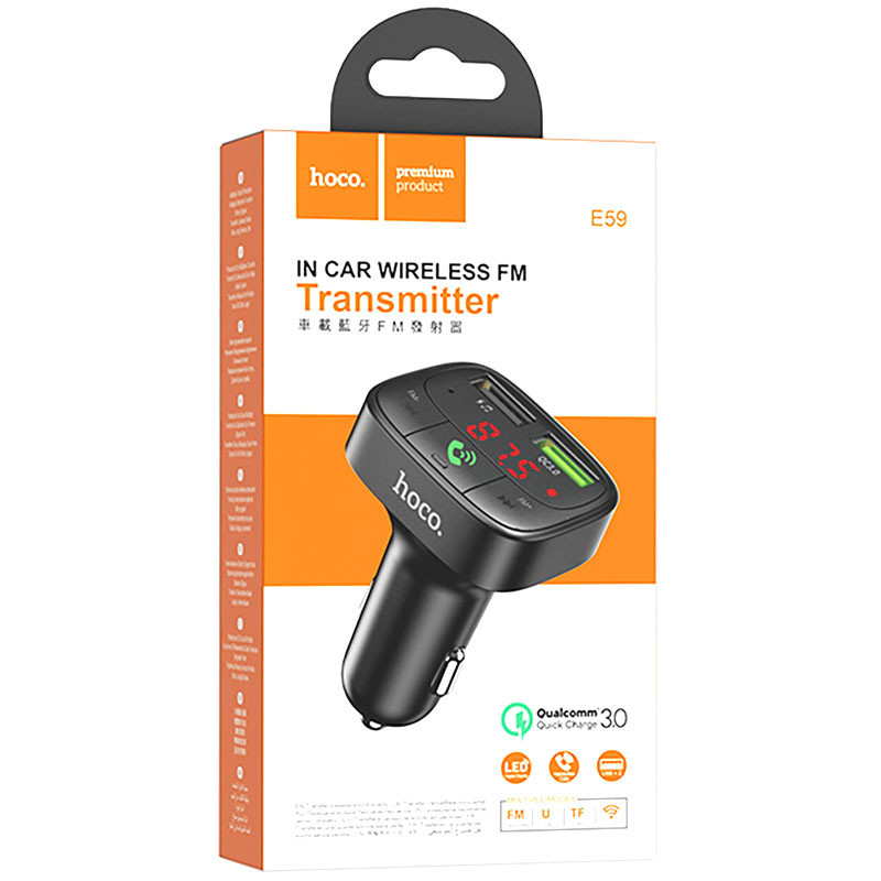 АЗУ FM модулятор Hoco E59 Promise 18W (2USB-A) Херсон - зображення 5