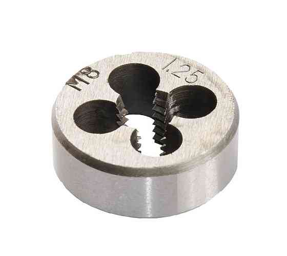 Плашка для нарезания резьбы MASTERTOOL M8х1,25 мм 9ХС DIN 233 15-0084 Харків