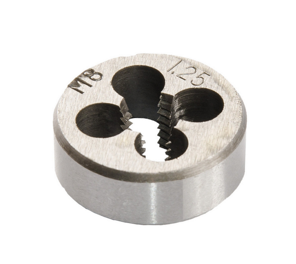 Плашка для нарезания резьбы MASTERTOOL M8х1,25 мм 9ХС DIN 233 15-0084 Харків - зображення 1