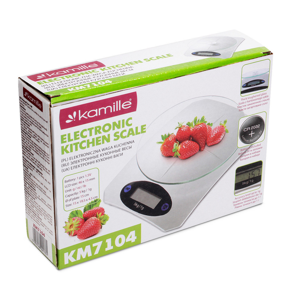Весы кухонные Kamille KM-7104 5 кг Киев - изображение 4