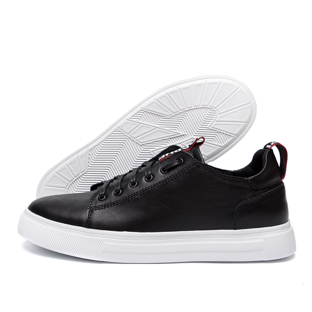 Мужские кожаные кеды ORTEGA Aircross Black Київ - зображення 11