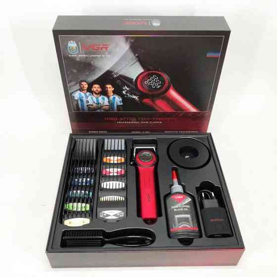 Машинка для стрижки аккумуляторная VGR V-001 RED 10 Вт красная Киев