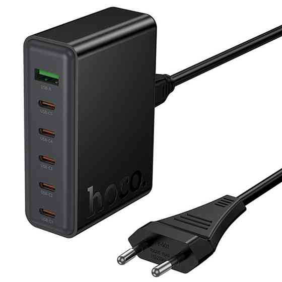 СЗУ Hoco C152A Modern PD70W 6in1 (5USB-C и 1USB-A) Херсон