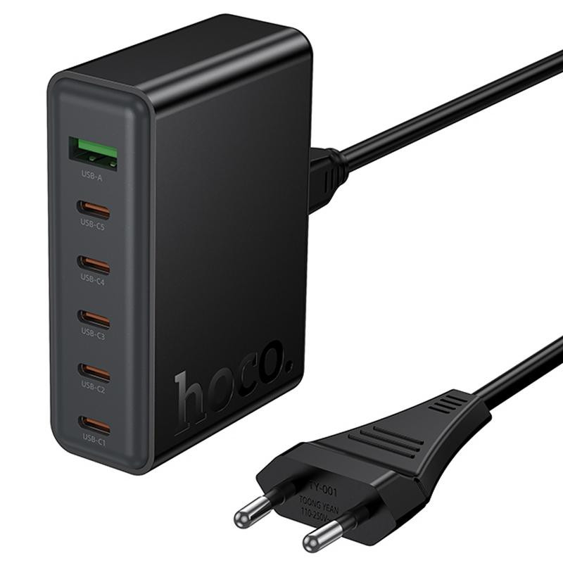 СЗУ Hoco C152A Modern PD70W 6in1 (5USB-C и 1USB-A) Херсон - изображение 3