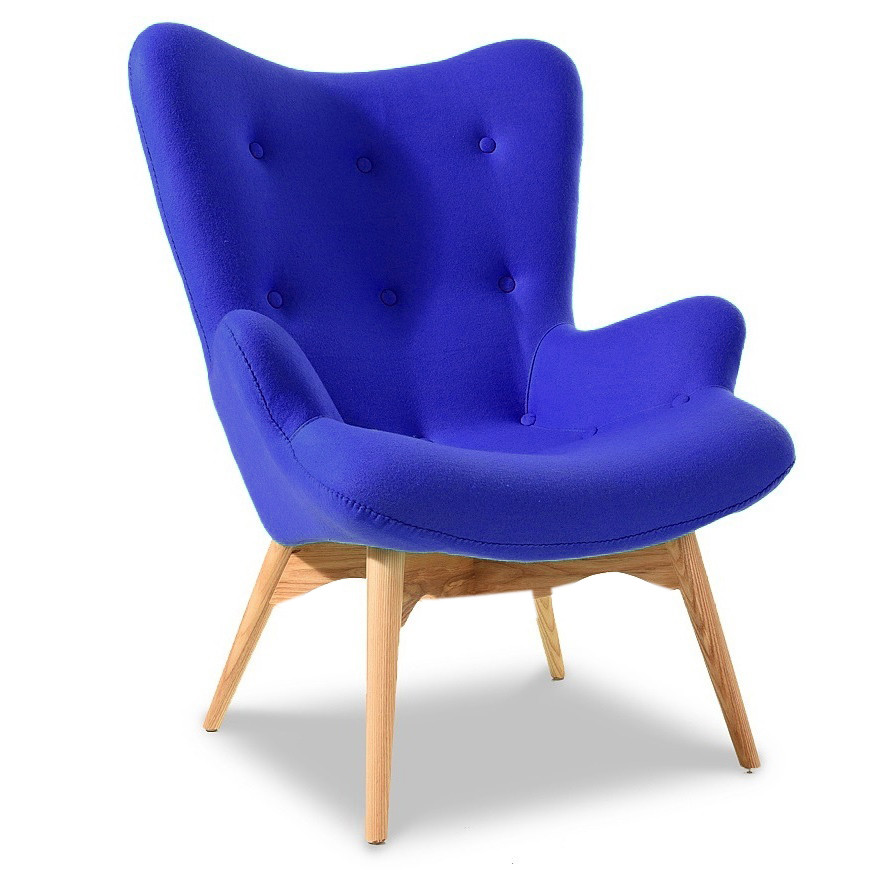 Крісло Флоріно тканина синя Днепр - изображение 1