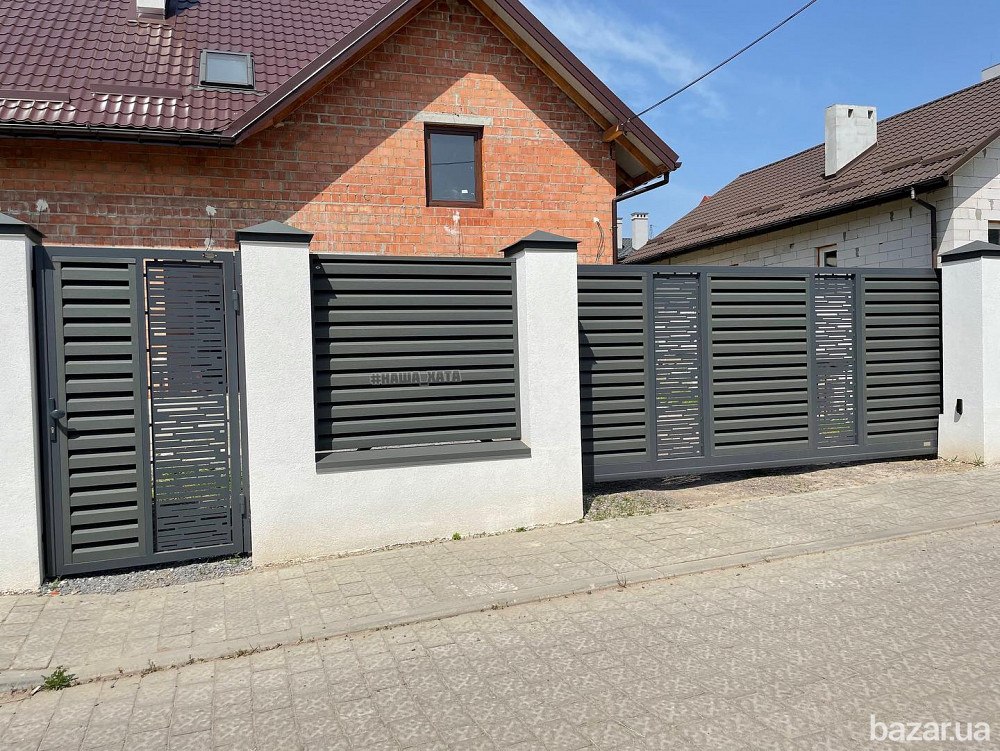 Паркани, огорожі, ворота вуличні автоматичні. Виробник воріт та парканів Стрый - изображение 2
