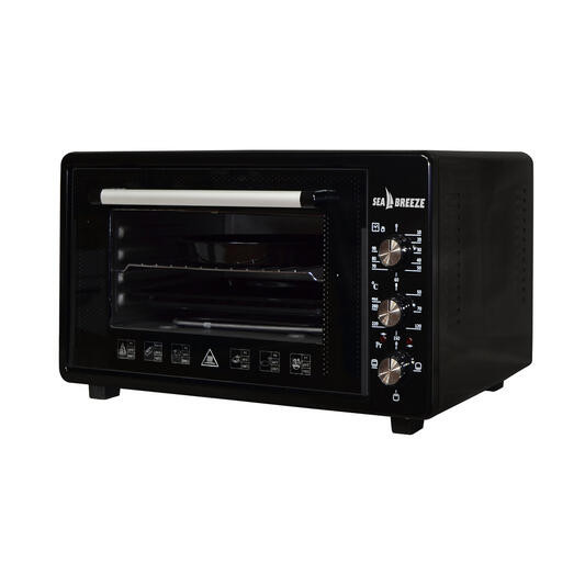 Электропечь Sea Breeze SB-0701 38 л черная Київ - зображення 1